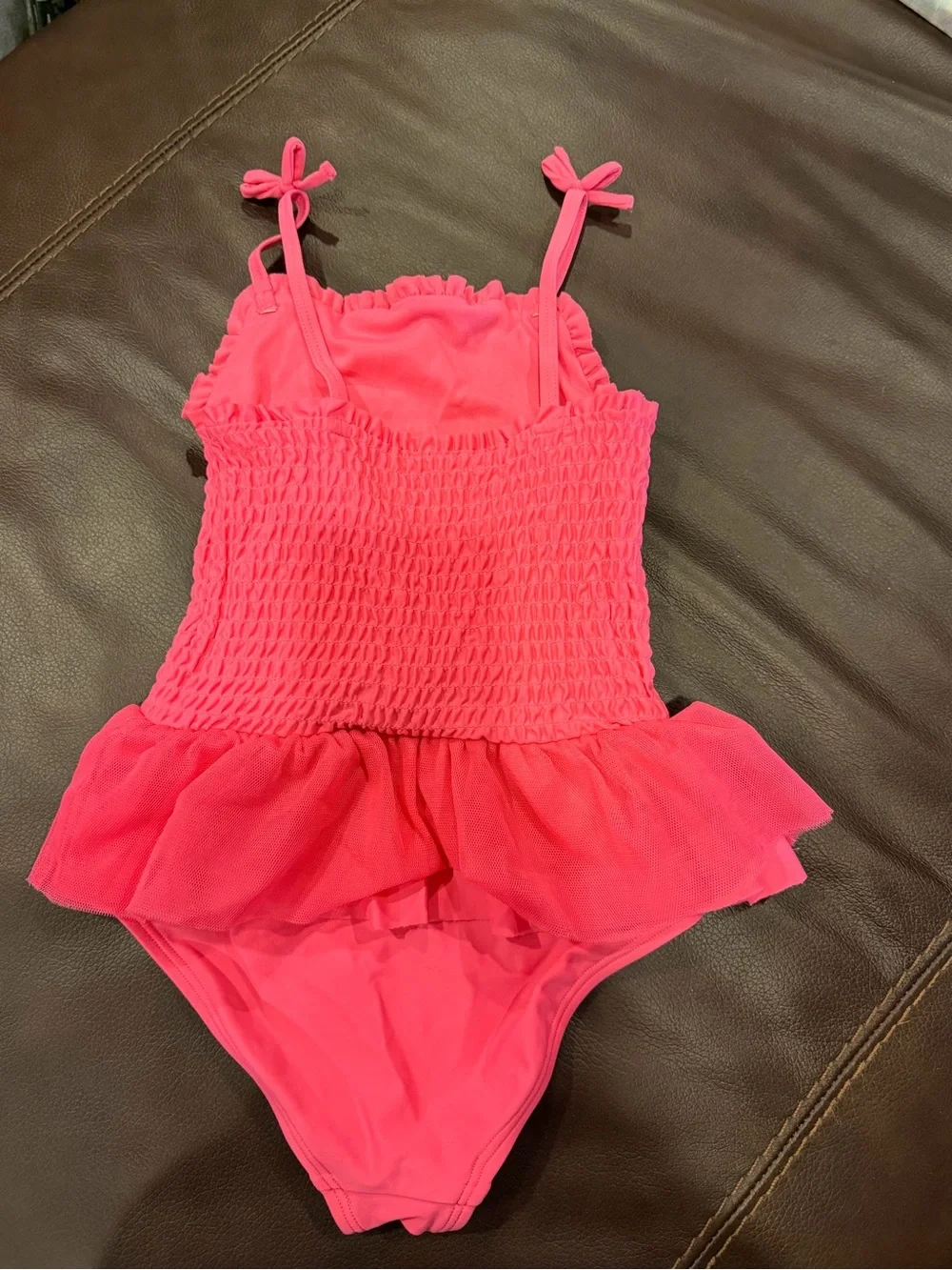 Gymboree Hot Pink Ruffle One-Piece Swimsuit